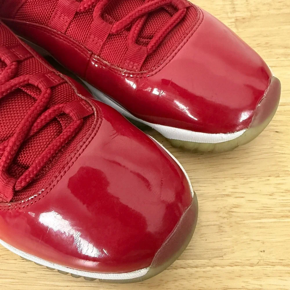 Nike Air Jordan 11 X1 Retro Win Like 96 Mens 9 Gym Red White 378037-623